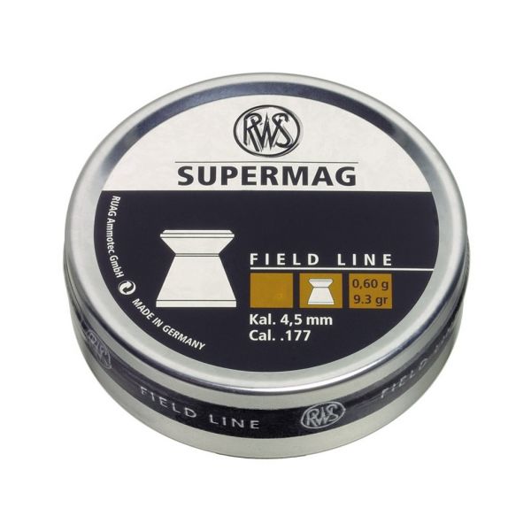 Пули RWS Supermag 4,5 мм, 0,60 грамм, 500 штук